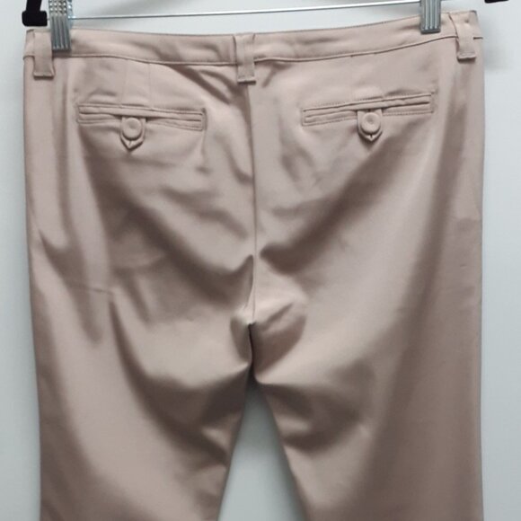 Anna Molinari Pale Mauve Zip-Ankle Tapered-Leg Pants Made in Italy Size 42 - Picture 5 of 8